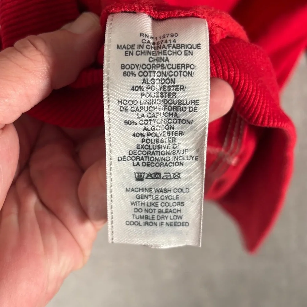 True Religion TNL Puff Buddha Full Zip Hoodie Mens XL‎ 3D Graphic Sweatshirt Red